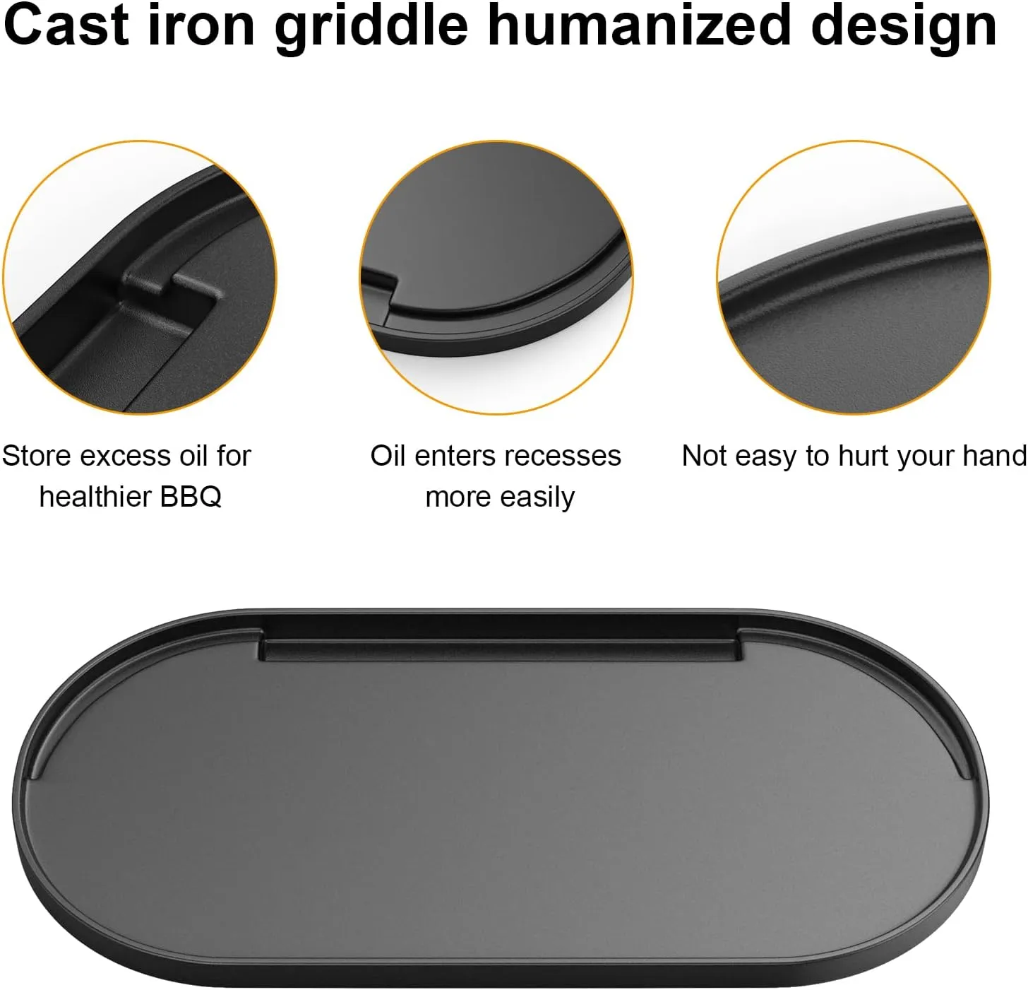 Cast Iron Cooking Griddle-Accessories for Coleman RoadTrip Swaptop Grill,Full Size Grill Griddle with Carry Bag for Outdoor BBQ and Camping,Nonstick