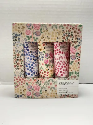 Cath Kidston Floral Ditsy Apple Blossom Hand Cream Trio Set