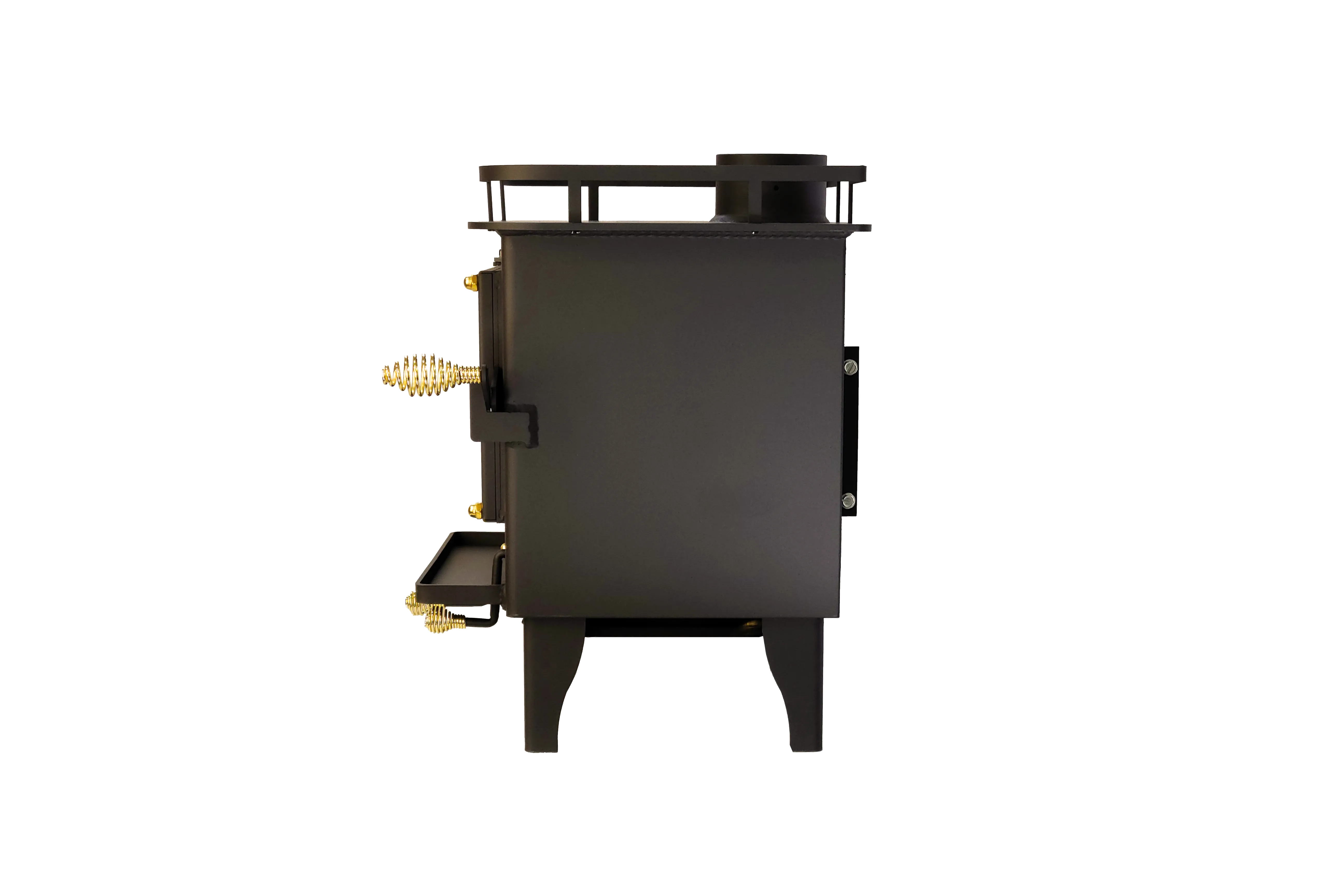 CB-1210-BL Grizzly Cubic Mini Wood Stove Black