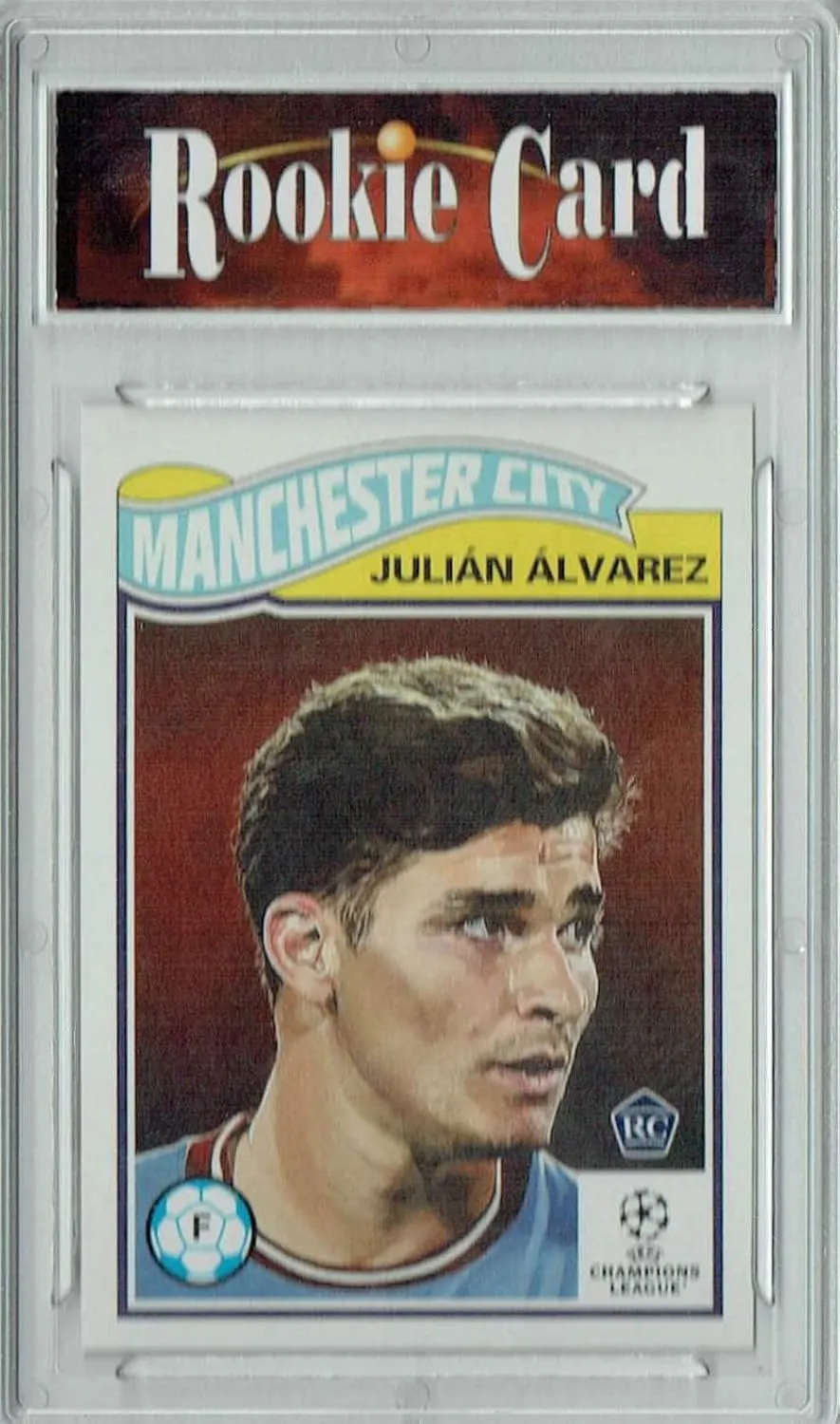 Certified Mint  Julian Alvarez 2023 Topps Living Set #524 Argentina/Man City Rookie Card
