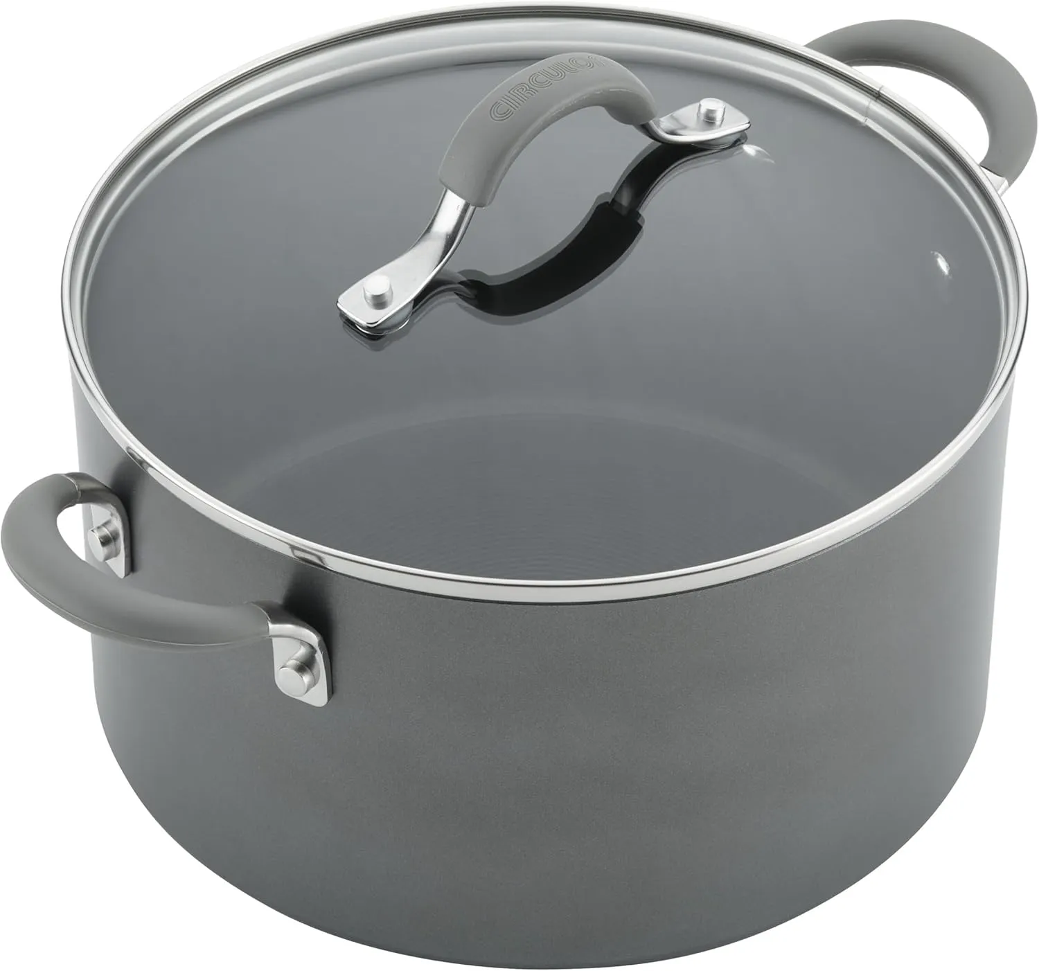 Circulon Elementum Hard Anodized Nonstick Cookware/Pots and Pans Set, 10 Piece, Gray