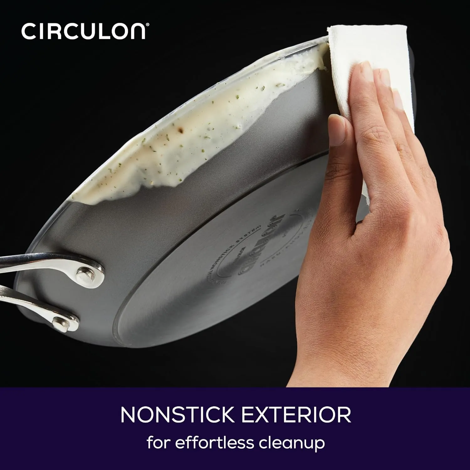 Circulon Elementum Hard Anodized Nonstick Cookware/Pots and Pans Set, 10 Piece, Gray