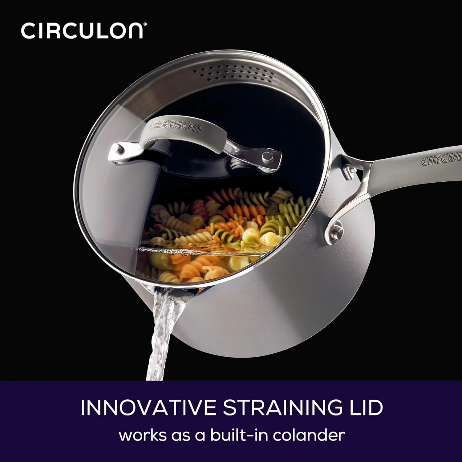Circulon Elementum Hard Anodized Nonstick Cookware/Pots and Pans Set, 10 Piece, Gray