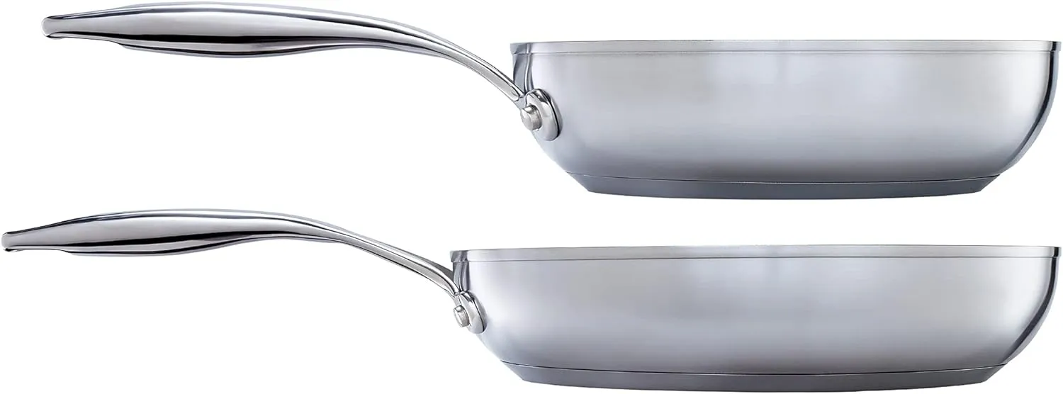 Circulon - S Series - SteelShield - Induction Twin Pack Frying Pans - 20/26cm Skillet - Non stick - Dishwasher Safe - Stay Cool Handles