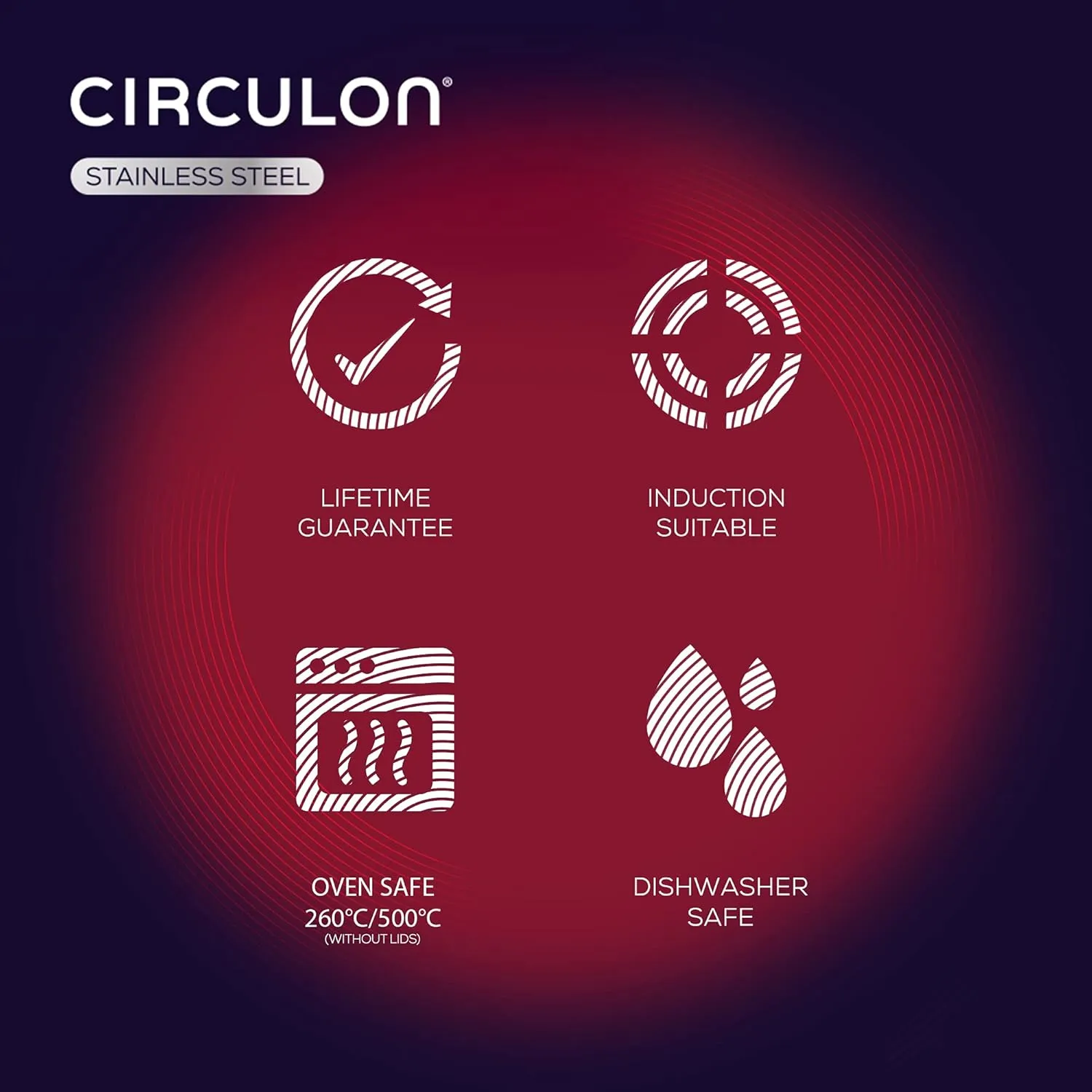 Circulon - S Series - SteelShield - Induction Twin Pack Frying Pans - 20/26cm Skillet - Non stick - Dishwasher Safe - Stay Cool Handles