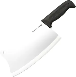 Cold Steel Cleaver 9" Durable Cryo-Quenched German 4116 Stainless Steel Fixed Blade Knife with Kray-Ex Handle Heavy Duty Commercial Grade for Butchery, Kitchen, Hunting & Field Use