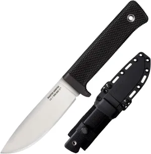 COLD STEEL Master Hunter 4.5" VG-10 San Mai III Drop Point Blade 4.75" Kray-Ex Handle Fixed Blade Knife w/Secure-Ex Sheath