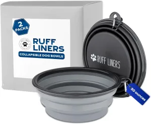 Collapsible Dog Bowls with Lid, 1.5 L Set of 2 – Unleash Your Pup’s Adventure, Feed & Hydrate On-The-Go – Easy to Clean, BPA‑Free, & Built to Last – Premium Travel Dog Bowls for Big Dogs