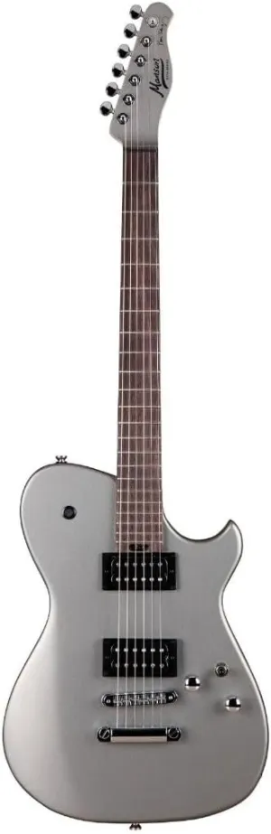 Cort 6 String Solid-Body Electric Guitar, Right, Starlight Silver, Full (MBM1SS)