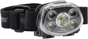 Cyclops Force XP Headlamp Tactical Durable Lightweight Compact IPX6 Water Resistant Adjustable Headband 5 Light Modes Bright 3 Color LEDs 350 Lumen Head Flashlight AAA Batteries Included