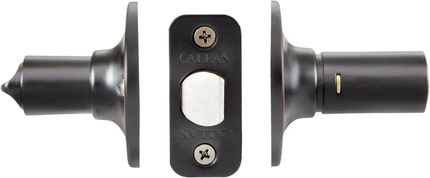 Delaney Callan Hardware Silona Entry Door Lever, Fits Doors 1-3/8 to 1-3/4 in. Thick, Edged Oil-Rubbed Bronze Finish–Reversible Handed Decorative Lever–Easy to Install