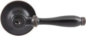 Delaney Callan Hardware Silona Entry Door Lever, Fits Doors 1-3/8 to 1-3/4 in. Thick, Edged Oil-Rubbed Bronze Finish–Reversible Handed Decorative Lever–Easy to Install