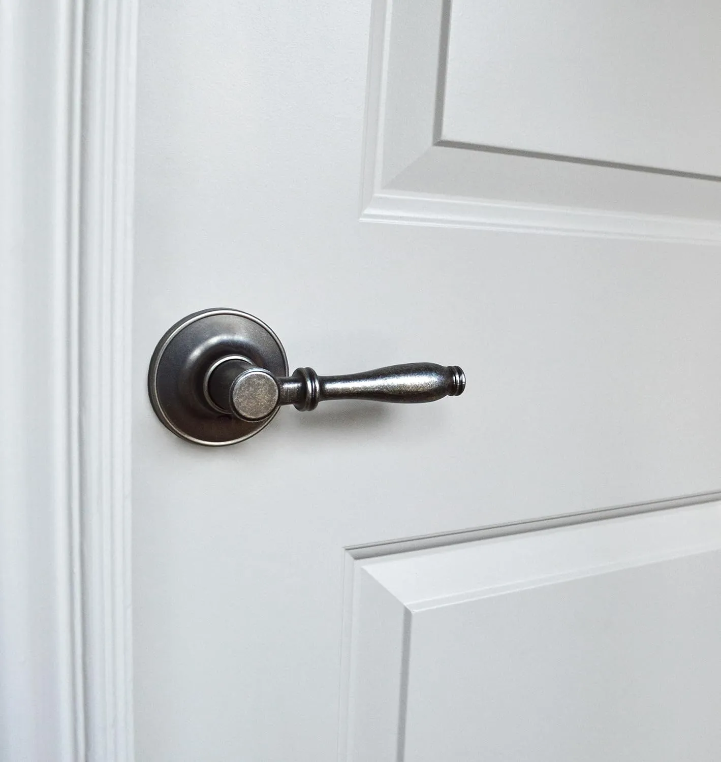 Delaney Callan Hardware Silona Entry Door Lever, Fits Doors 1-3/8 to 1-3/4 in. Thick, Edged Oil-Rubbed Bronze Finish–Reversible Handed Decorative Lever–Easy to Install