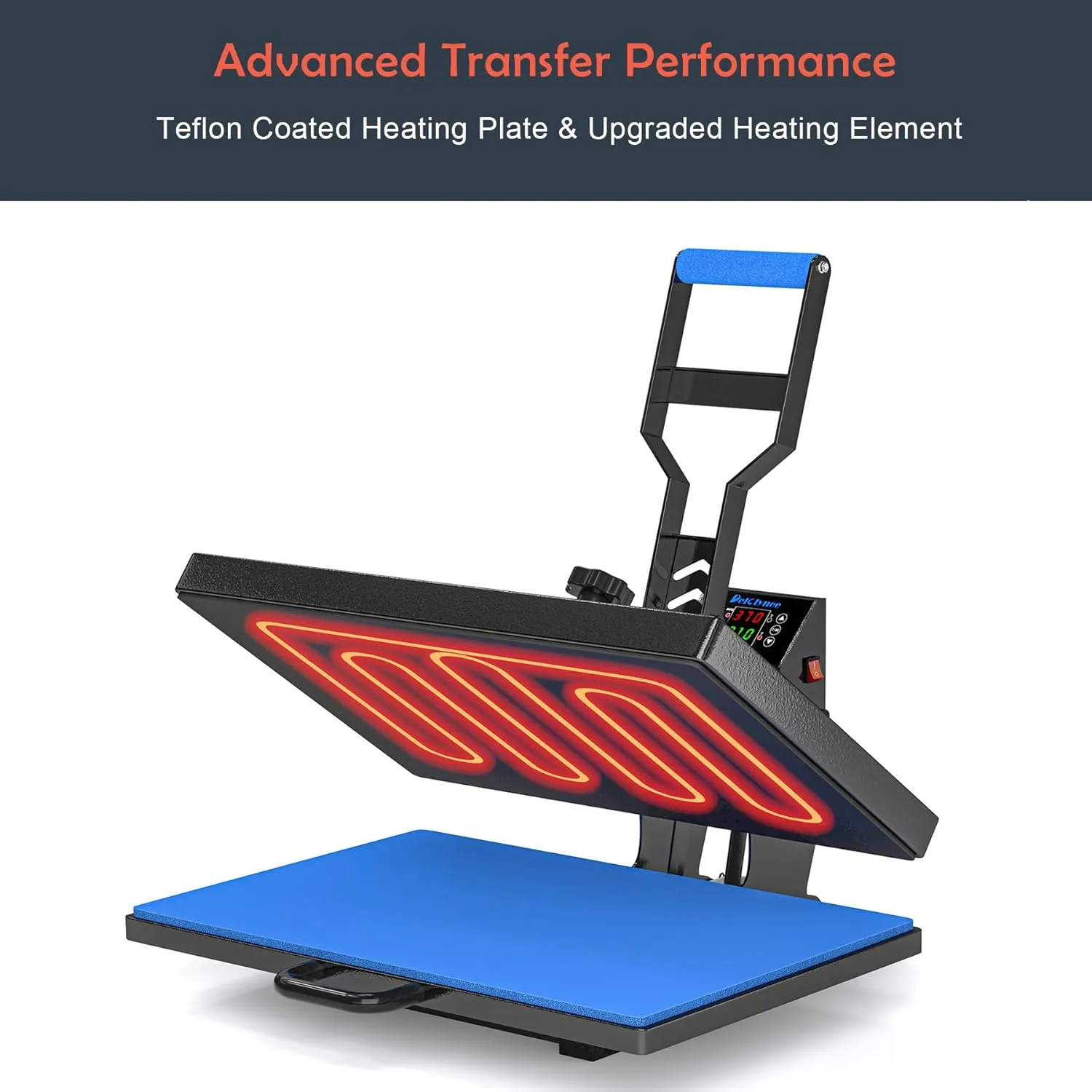 Delclynee 16" x 24" Slide Out Heat Press Machine for T Shirts, Clamshell Pull Out Lower Platen, Industrial-Quality Digital Sublimation Printer for Heat Transfer Vinyl