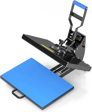 Delclynee 16" x 24" Slide Out Heat Press Machine for T Shirts, Clamshell Pull Out Lower Platen, Industrial-Quality Digital Sublimation Printer for Heat Transfer Vinyl