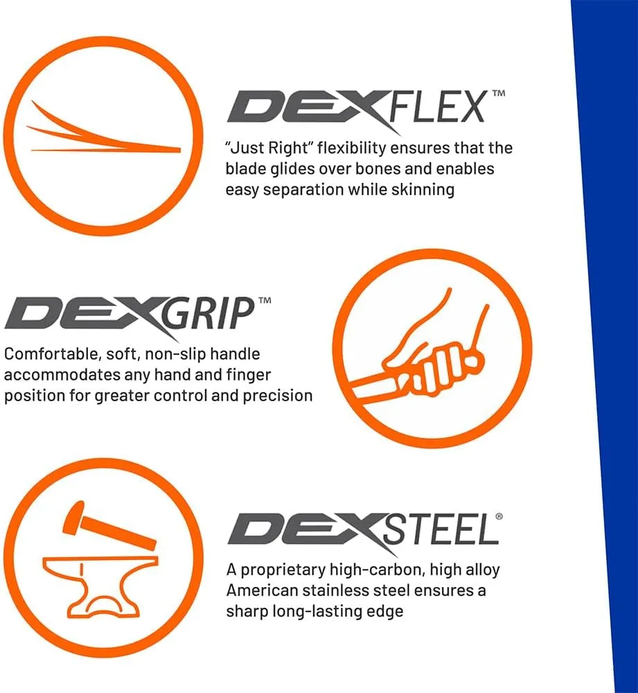 Dexter Outdoors Dextreme Dual Edge 7" Flexible Fillet Knife | Includes Sheath