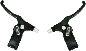 Dia-Compe DIACOMPE 182s2 Tech77 w/ ThumbLock Stopper Brake Lever Set , Black , DP2527