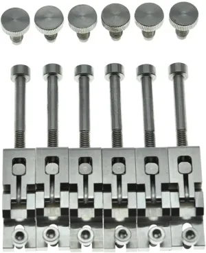Dopro Guitar Stainless Steel Double Locking Tremolo Bridge Saddles and Screws for FR Tremolos