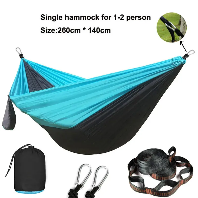 Double Person outdoor Parachute Hammock & Straps