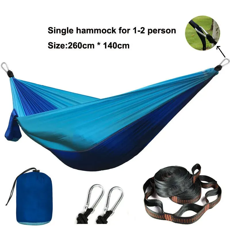 Double Person outdoor Parachute Hammock & Straps