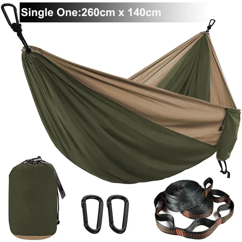 Double Person outdoor Parachute Hammock & Straps