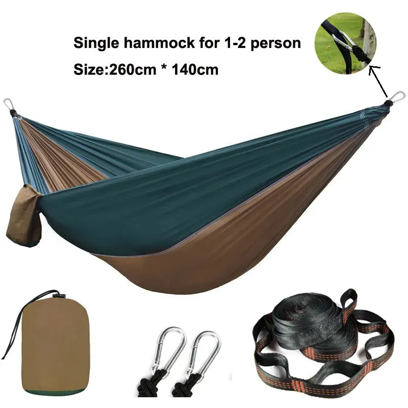 Double Person outdoor Parachute Hammock & Straps