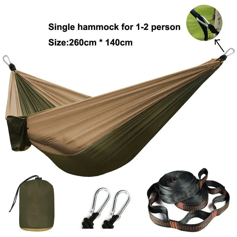 Double Person outdoor Parachute Hammock & Straps