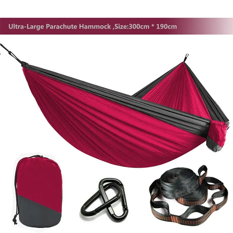 Double Person outdoor Parachute Hammock & Straps
