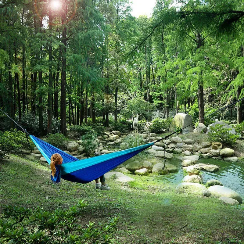 Double Person outdoor Parachute Hammock & Straps