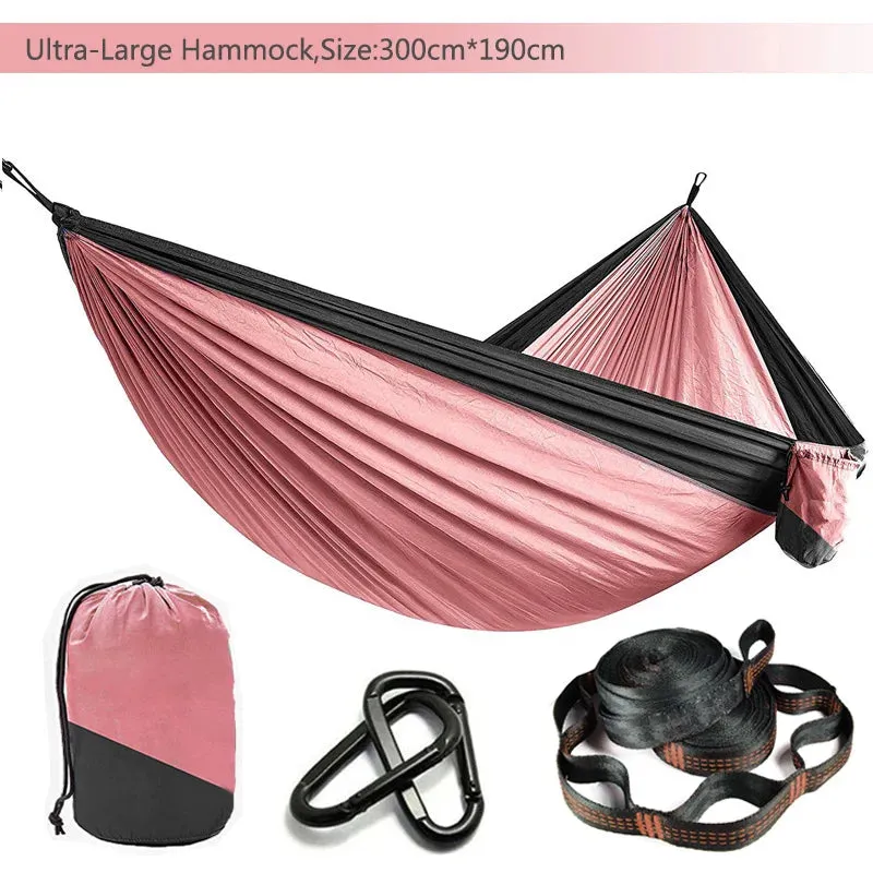 Double Person outdoor Parachute Hammock & Straps