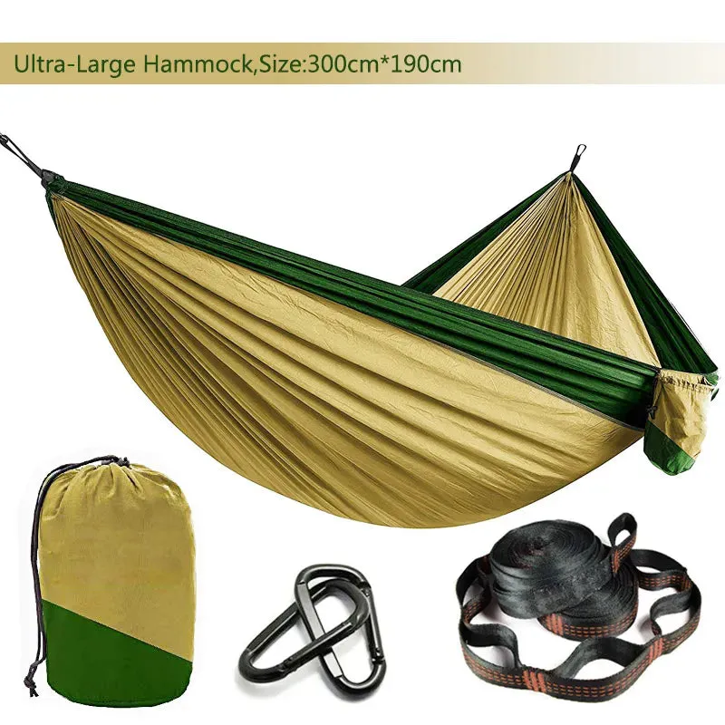 Double Person outdoor Parachute Hammock & Straps