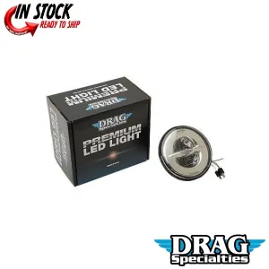 Drag Specialties 2001-1542 Chrome 7" Reflector Style LED Headlamp ONLY
