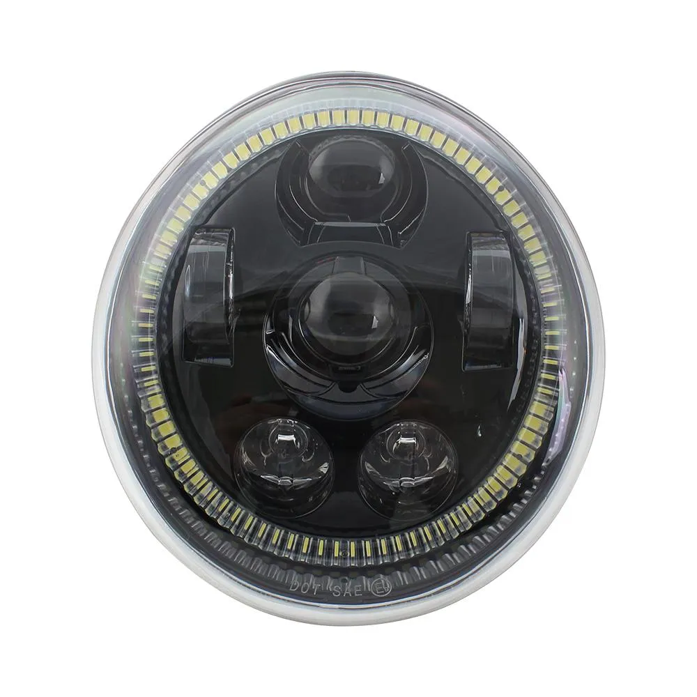 Eagle Lights V-Rod / Street Rod LED Projection Headlight with Halo Ring