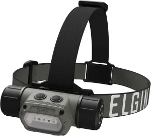 Elgin Helldiver Rechargeable LED Headlamp with USB Magnetic Charger, 600 Lumens Waterproof Work Light, Hands-Free Mount, Red Night Vision, Adjustable Beam, Helmet Use, Camping and Emergency Gear