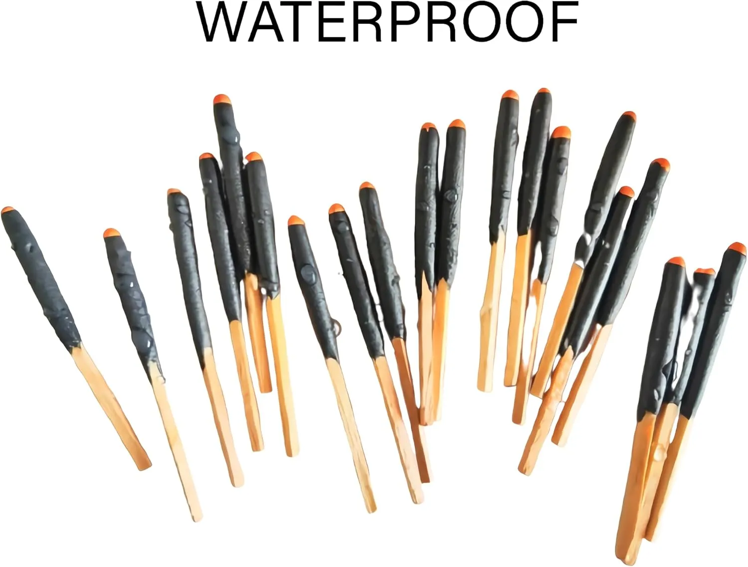 Emergency Fire Starter Kit – 20 Waterproof Windproof 3“ Matches in Tin Can   Wax Infused Hemp Cord, Burns Underwater & After Burial for Survival, Camping, Hiking, Bushcraft