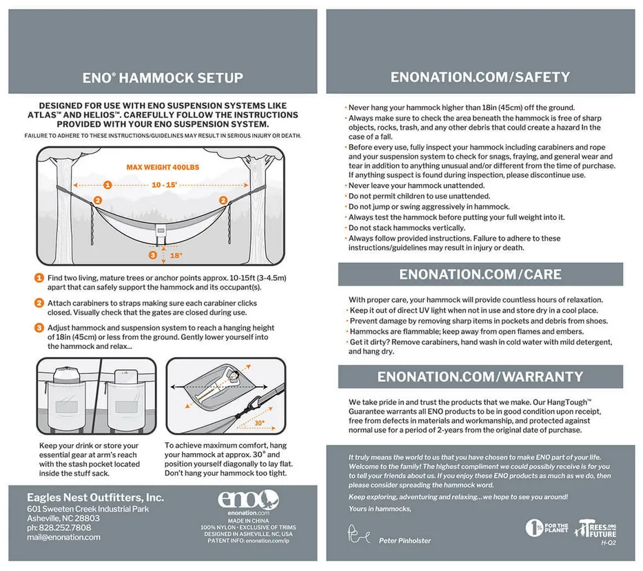 Eno Double Nest Print