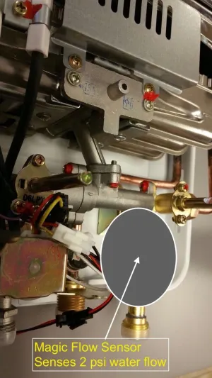 EXCEL TANKLESS GAS WATER HEATER Vent Free (LOW WATER PRESSURE STARTUP) 1.6 GPM PROPANE LPG