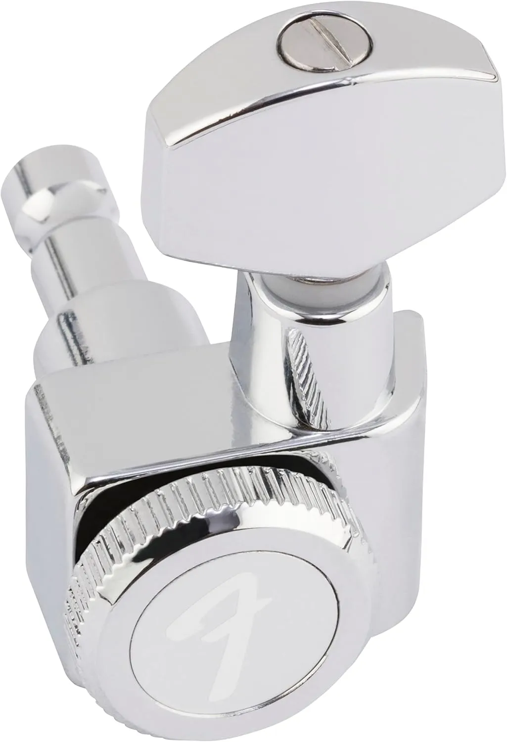 Fender Deluxe Locking Staggered Guitar Tuners, Left-Handed Chrome