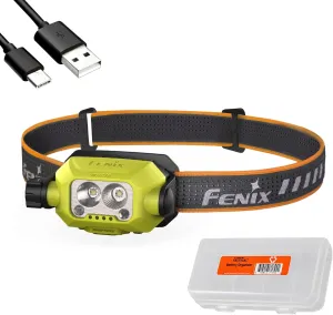 Fenix WH23R Work Headlamp, 600 Lumen USB-C Rechargeable Motion Sensor Activation with Spot and Flood Dual Beam and Organizer