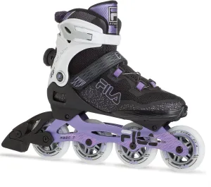 FILA Legacy QF Ladies' Inline Skates - Recreational Skates for Women with Aluminum Frame - 84mm Wheels 83A Hardness - High Cuff with Preformed Padding - Adult Inline Skates