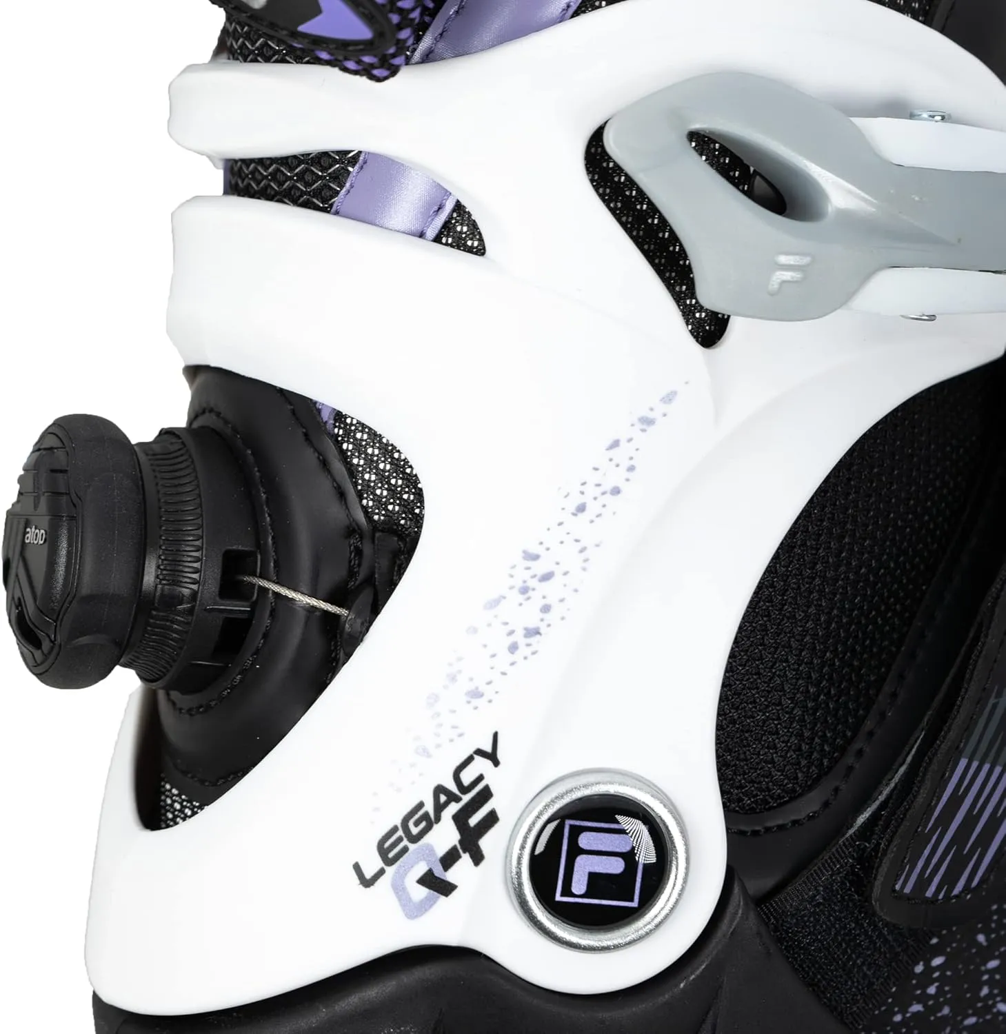 FILA Legacy QF Ladies' Inline Skates - Recreational Skates for Women with Aluminum Frame - 84mm Wheels 83A Hardness - High Cuff with Preformed Padding - Adult Inline Skates