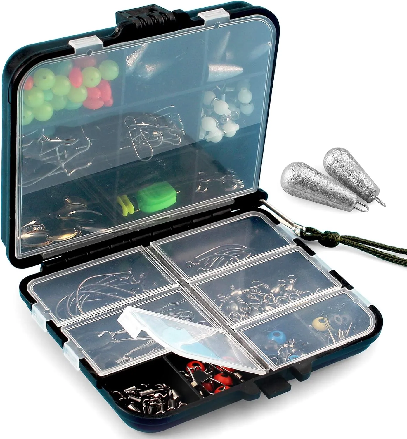 Fishing Terminal Tackle Accessories Hooks Weights Jig Heads O-Rings Rolling Swivels Fastlock Snaps Fishing Beads Space Beans Sinker Slides Ice Fish Gear for Saltwater Freshwater