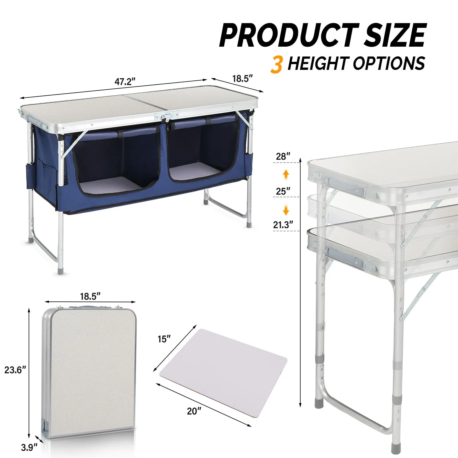 Folding Table Multi-device compatible Limited stock Outdoor 4ft