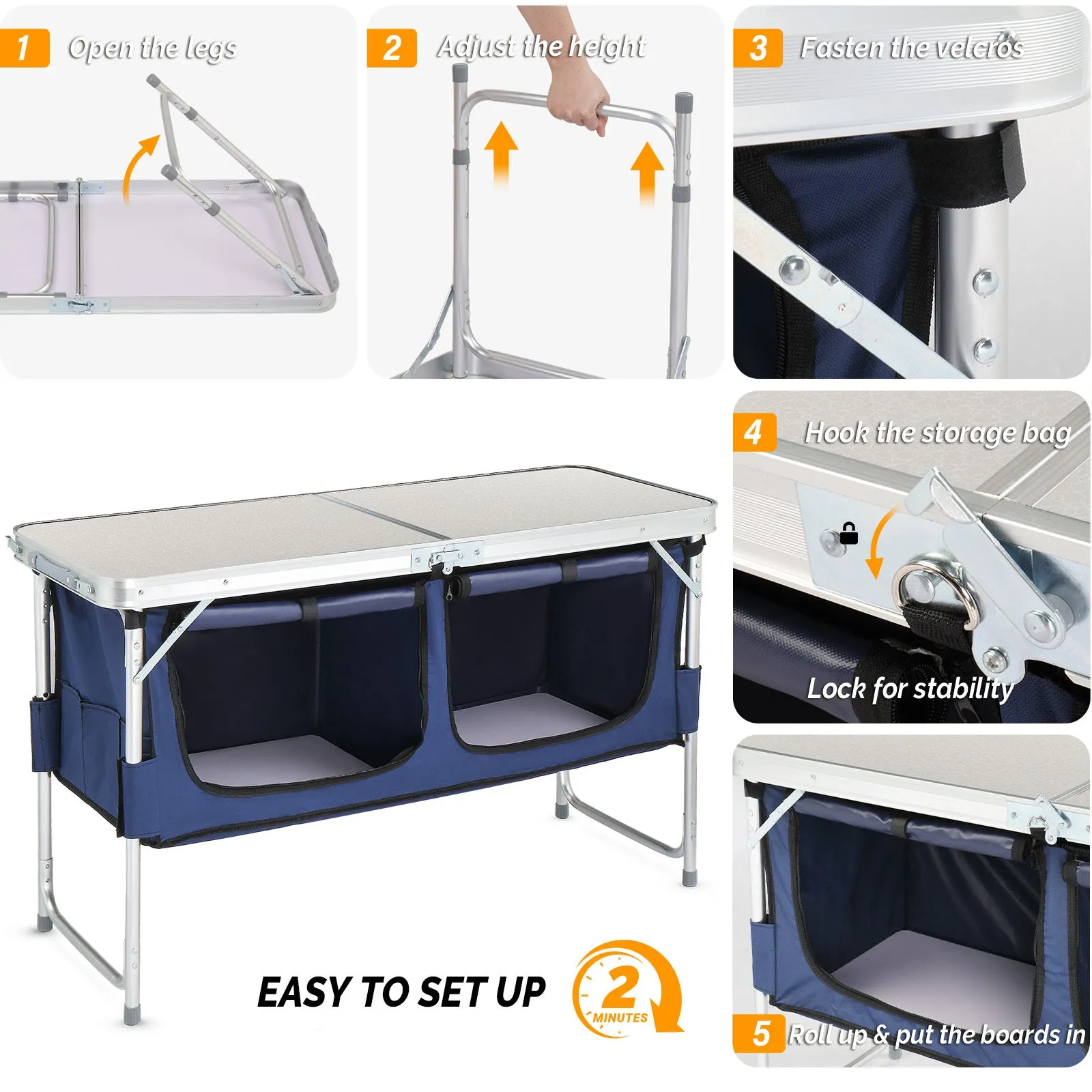 Folding Table Multi-device compatible Limited stock Outdoor 4ft