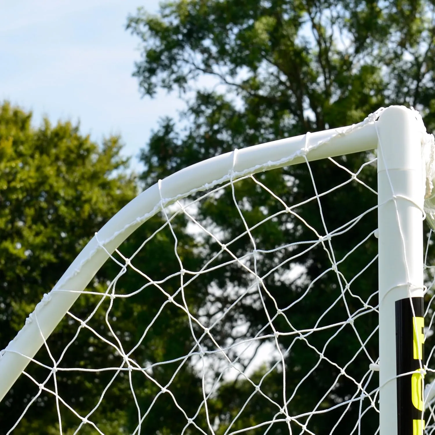 FORZA 16ft x 7ft Soccer Goal | All-Weather uPVC Match Goals – Ready, Set, Goal! Includes Optional Training Soccer Ball, Target Sheet & Carry Bag