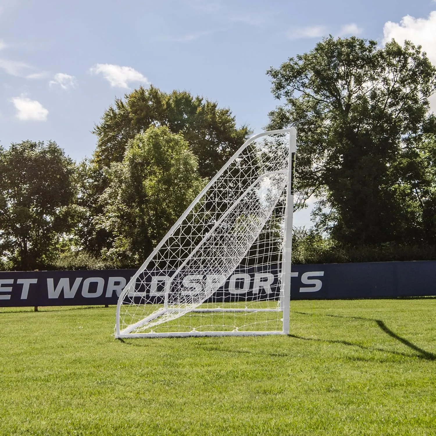 FORZA 16ft x 7ft Soccer Goal | All-Weather uPVC Match Goals – Ready, Set, Goal! Includes Optional Training Soccer Ball, Target Sheet & Carry Bag