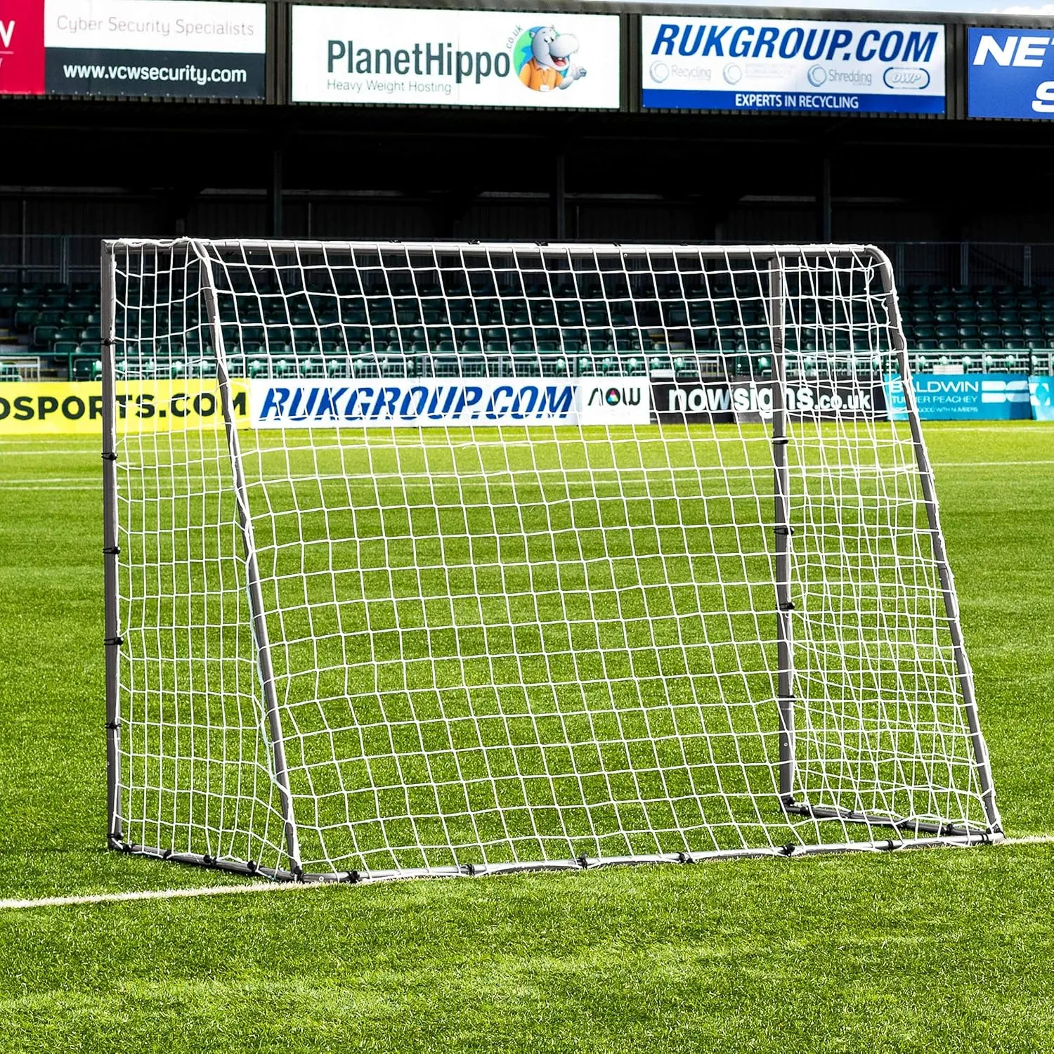 FORZA Steel42 Soccer Goals | Ultra Tough Steel Goal [6 Sizes] | Regulation Size, Weather-Resistant, Portable with Ground Stakes & Optional Rebound Kit