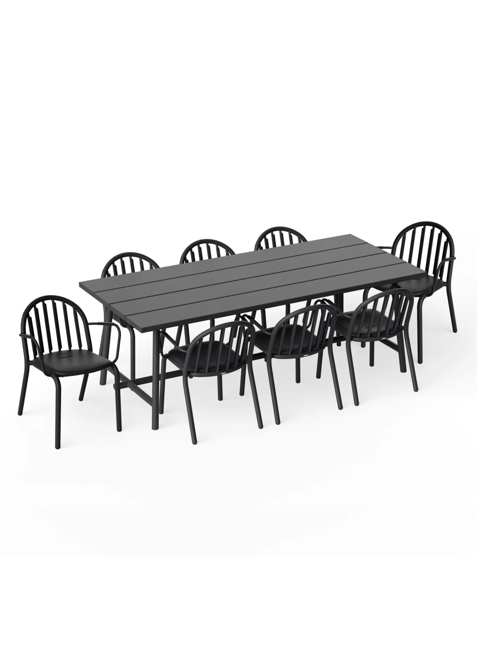 Fred's Dining Set<br> 1 Large Table   8 Chairs