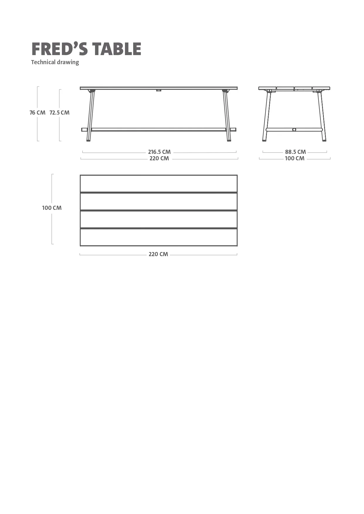 Fred's Dining Set<br> 1 Large Table   8 Chairs