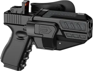 G17 G19 Holster, Adjustable Retention Holster for Glock 17 19 19X 31 32 44 45 Gen 1-5, Open Carry OWB Holsters for Glock 22 23 Gen 1-4, Level Ⅱ Outside Waistband Paddle Gun Holster with Rapid Release